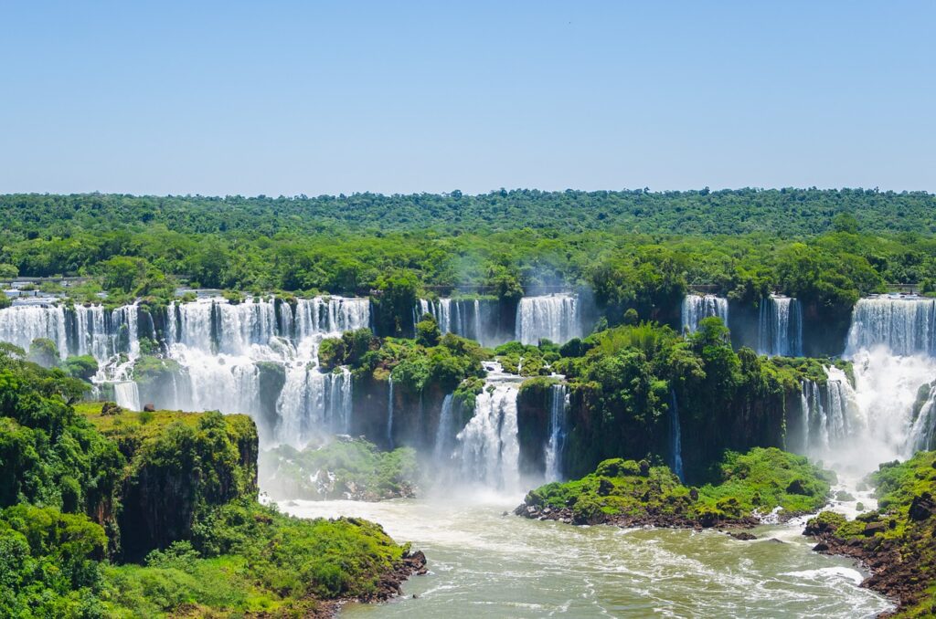 waterfall, iguazu, nature